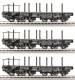 66184 Roco Set of 3 heavy truck cars